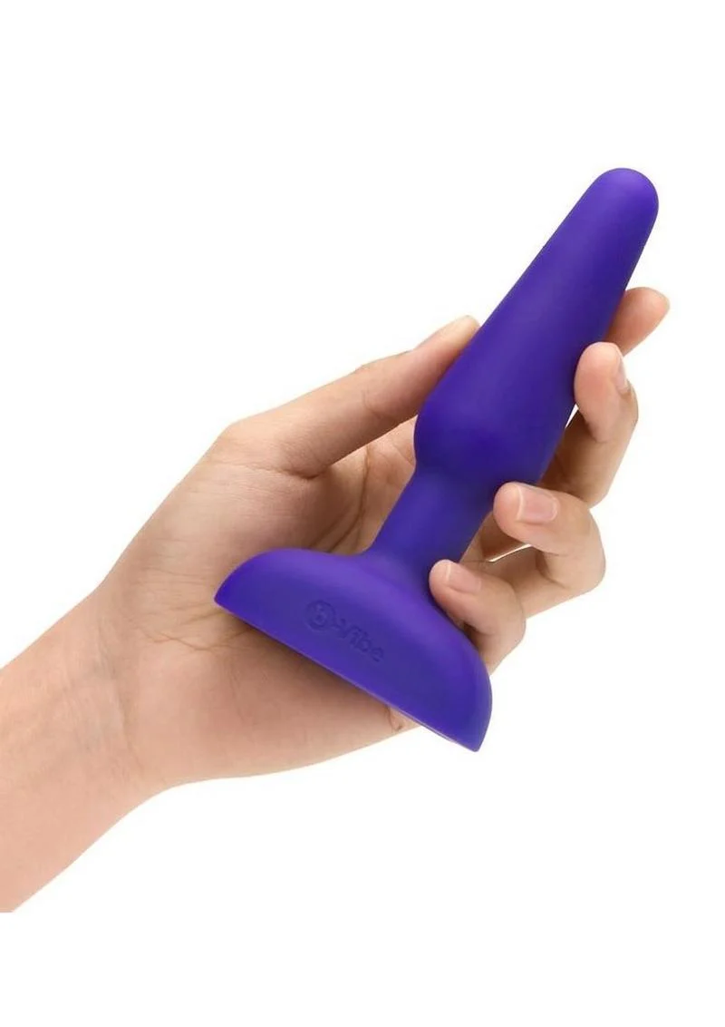 B-Vibe Trio Plug Rechargeable Silicone Anal Plug with Remote Control - Image 5