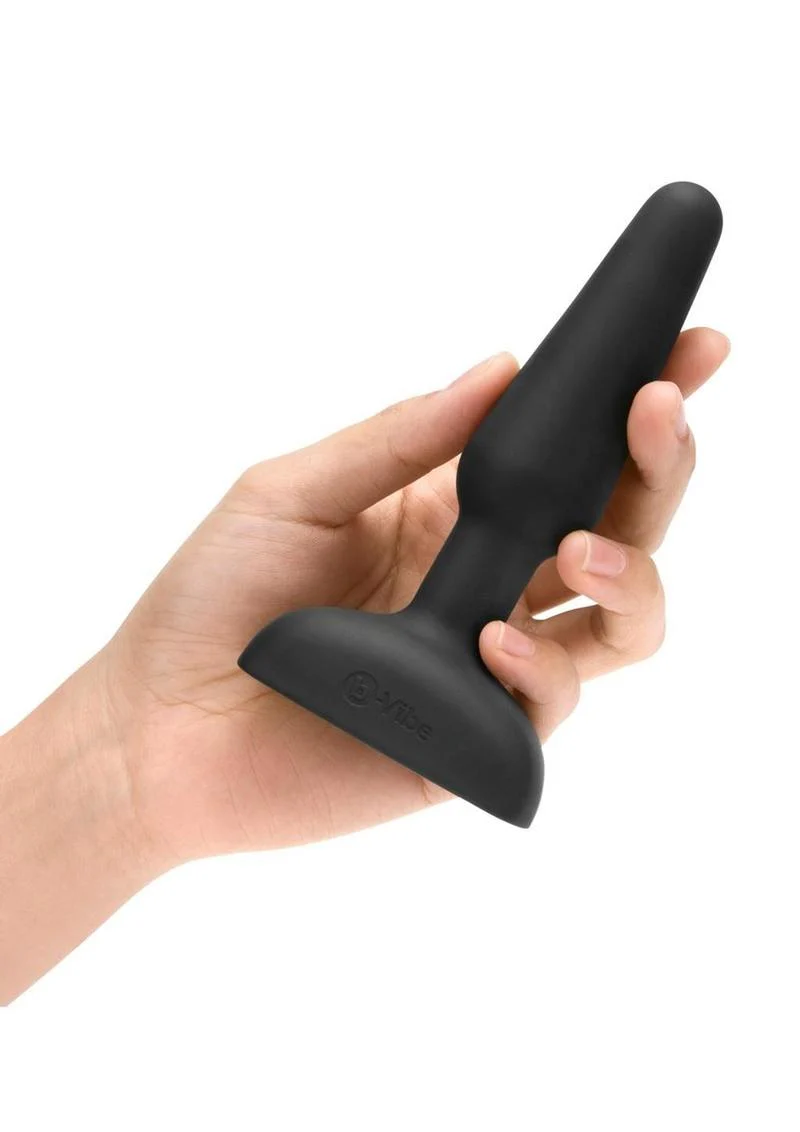 B-Vibe Trio Plug Rechargeable Silicone Anal Plug with Remote Control - Image 7