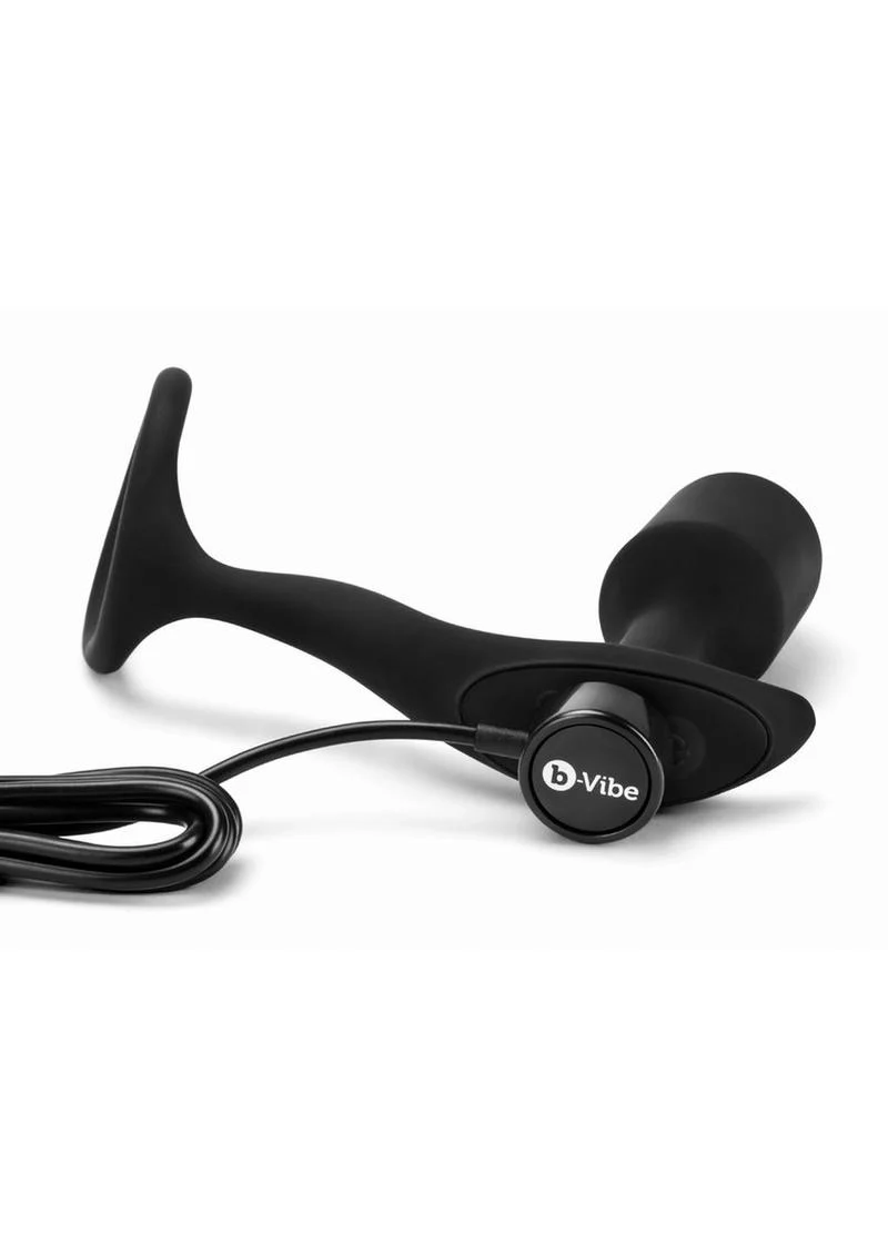 B-Vibe Vibrating Snug and Tug Rechargeable Silicone Cock Ring Andamp; Anal Plug - Image 7
