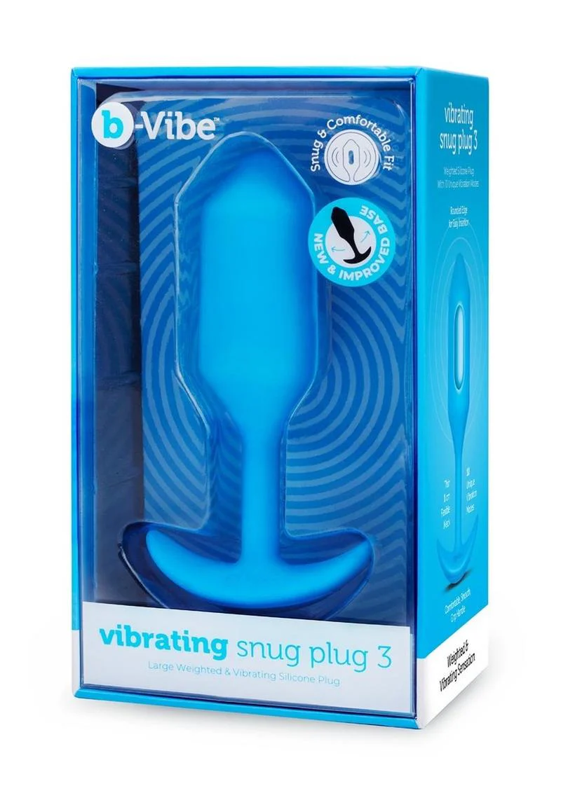B-Vibe Vibrating Snug Plug Rechargeable Silicone Anal Plug - Image 2