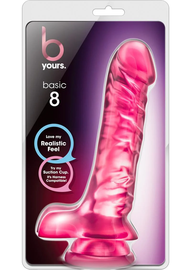 B Yours Basic 8 Dildo with Balls - Image 3