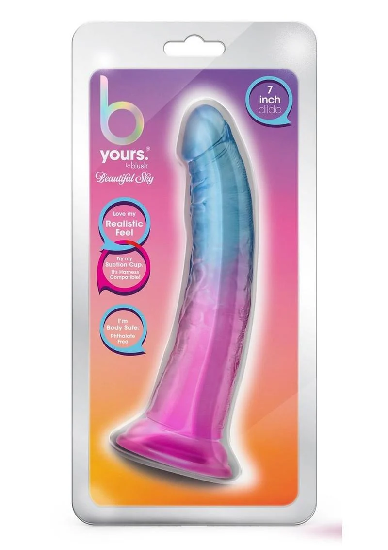 B Yours Beautiful Sky Dildo 7in Sunset - Image 2