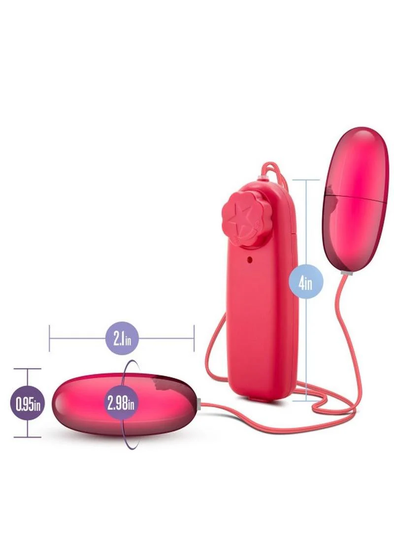 B Yours Double Pop Eggs with Remote Control - Cerise - Image 4