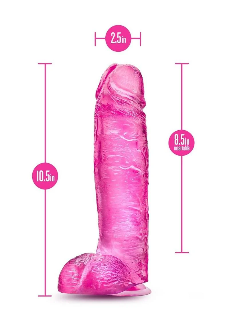 B Yours Plus Big N' Bulky Realistic Dildo with Suction Cup - Image 4