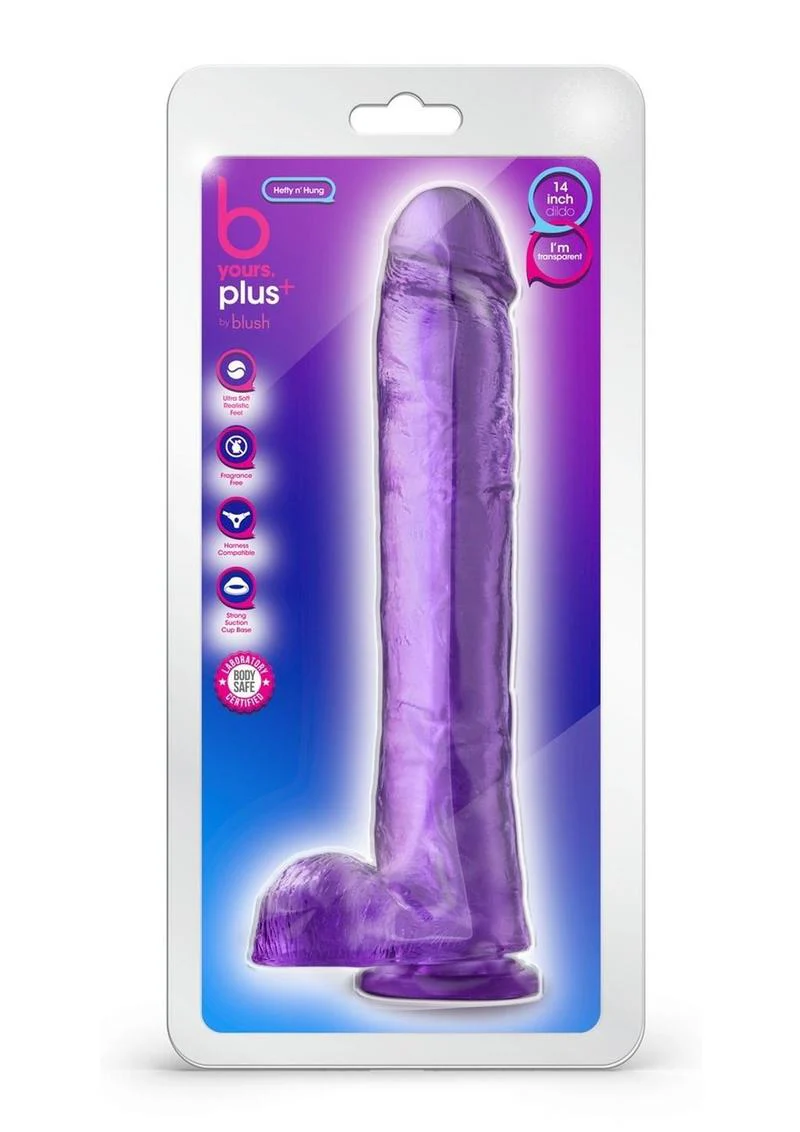 B Yours Plus Hefty N' Hung Realistic Dildo with Suction Cup - Image 2