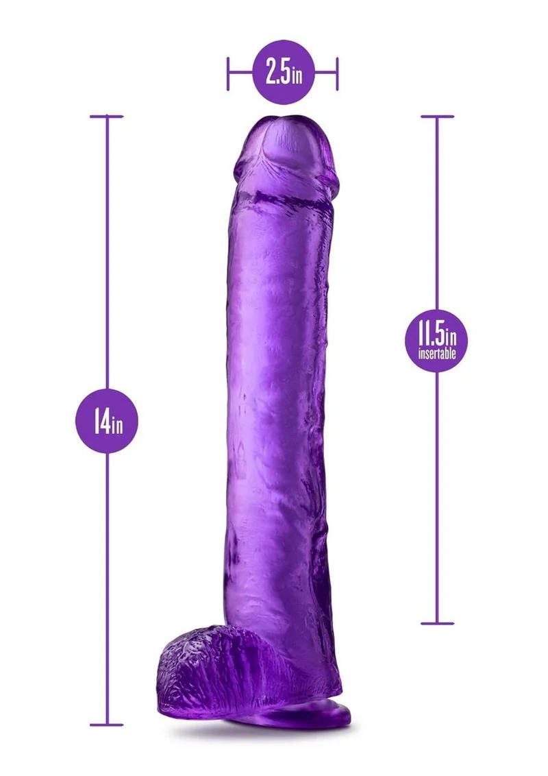 B Yours Plus Hefty N' Hung Realistic Dildo with Suction Cup - Image 4