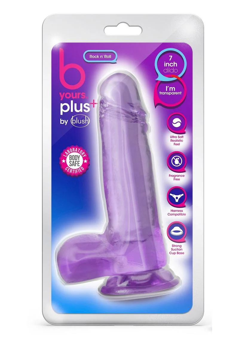 B Yours Plus Rock N' Roll Realistic Dildo with Balls - Image 15
