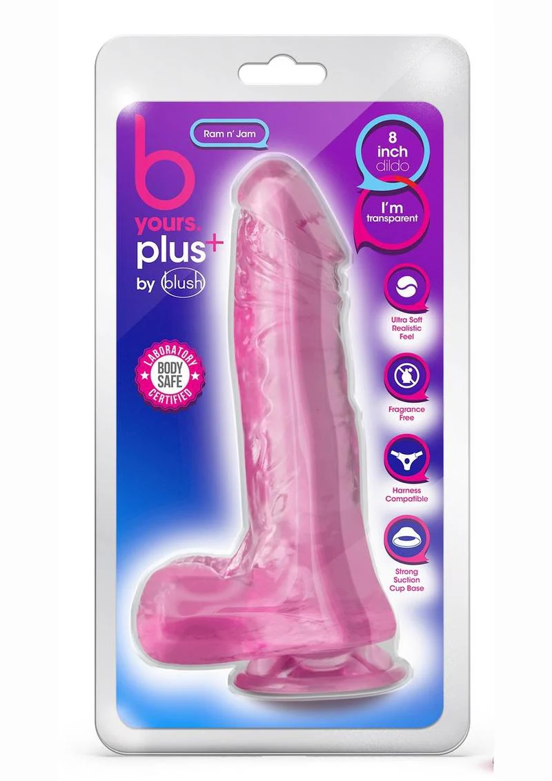 B Yours Plus Rock N' Roll Realistic Dildo with Balls - Image 24