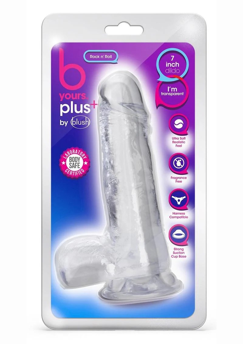 B Yours Plus Rock N' Roll Realistic Dildo with Balls - Image 9