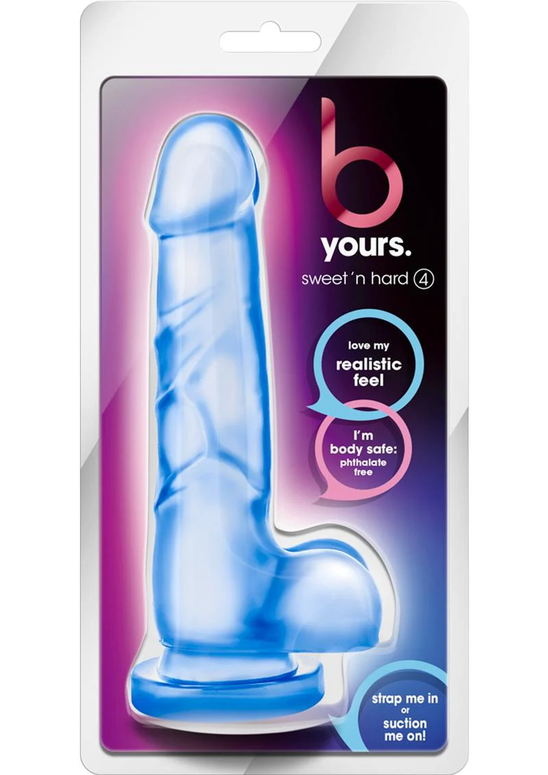 B Yours Sweet N' Hard 4 Dildo with Balls - Image 4