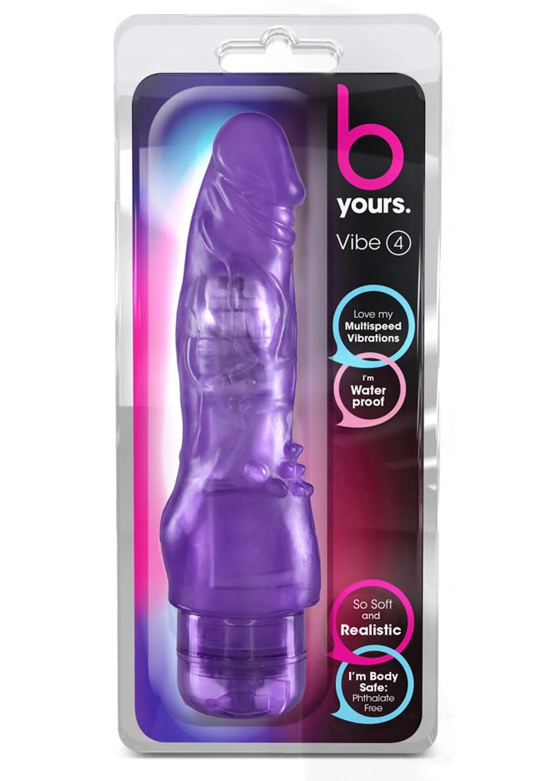 B Yours Vibe 4 Vibrating Dildo - Image 4