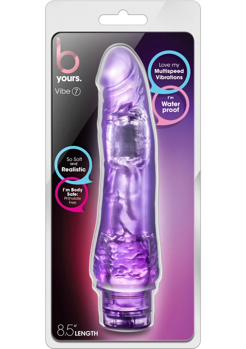 B Yours Vibe 7 Vibrating Dildo - Image 6