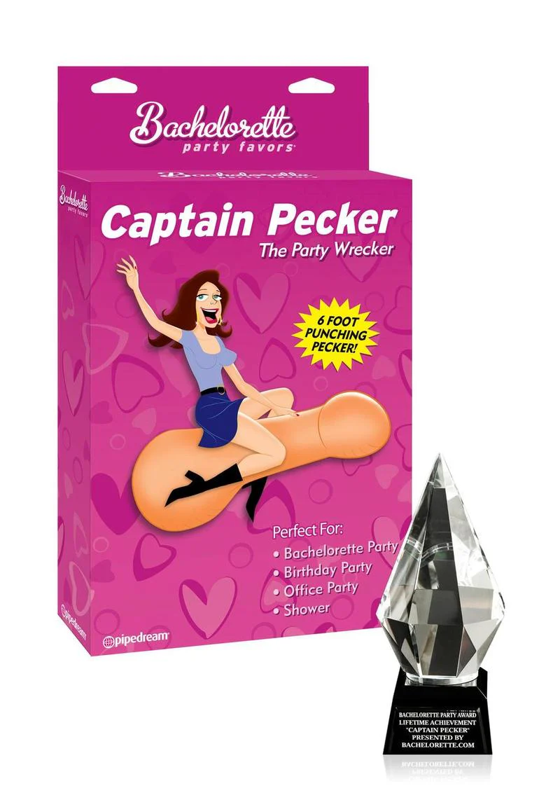 Bachelorette Party Favors Captain Pecker The Inflatable Party Pecker - Image 3
