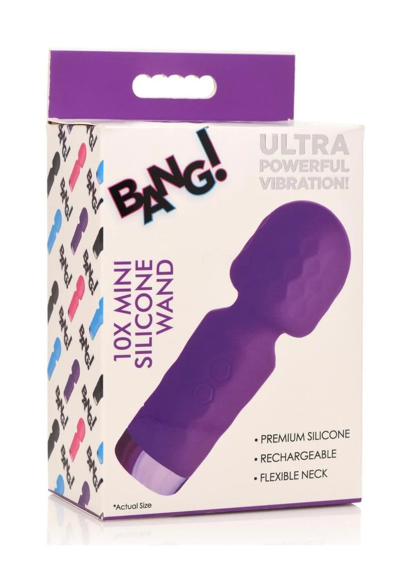 Bang! 10x Mini Silicone Rechargeable Wand - Image 5