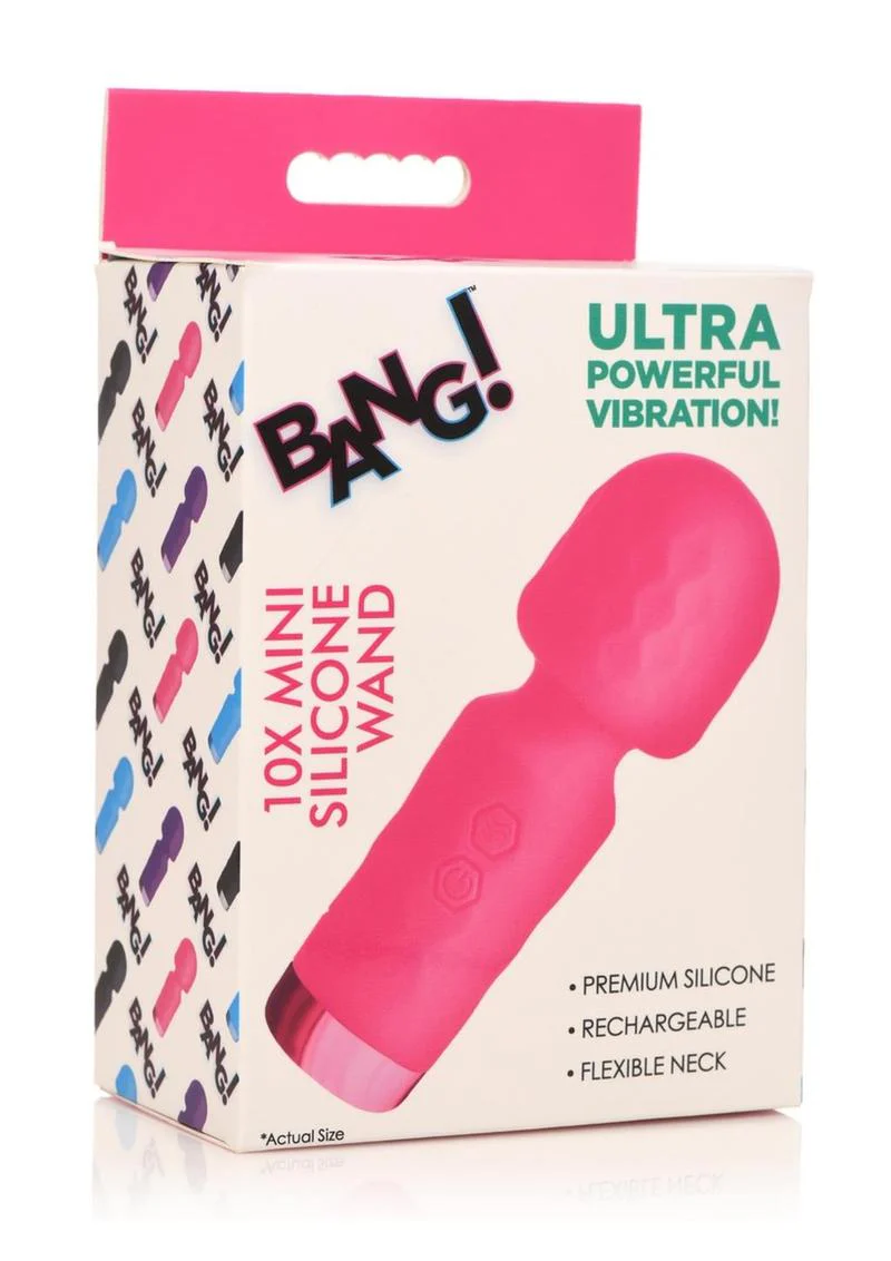 Bang! 10x Mini Silicone Rechargeable Wand - Image 8