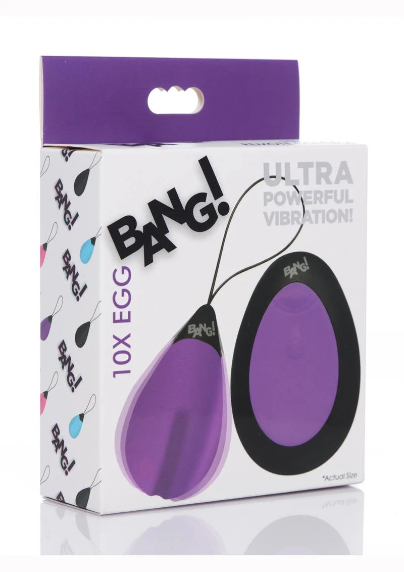Bang! 10x Rechargeable Silicone Vibrating Egg with Remote Control - Image 14