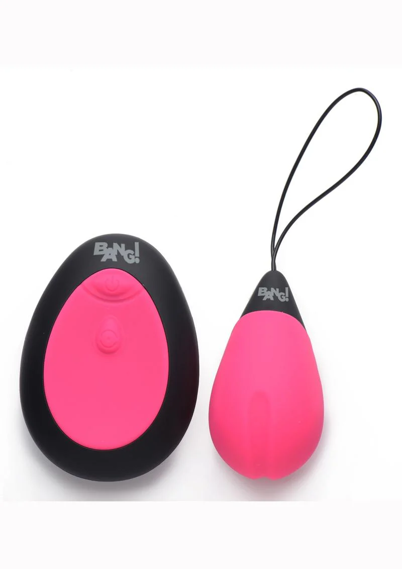 Bang! 10x Rechargeable Silicone Vibrating Egg with Remote Control - Image 3