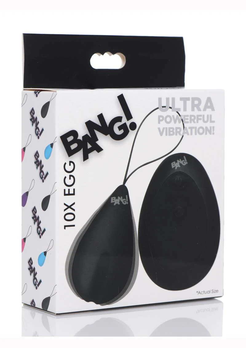 Bang! 10x Rechargeable Silicone Vibrating Egg with Remote Control - Image 5