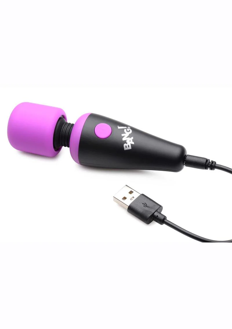 Bang! 10x Vibrating Mini Rechargeable Silicone Wand Massager - Image 11