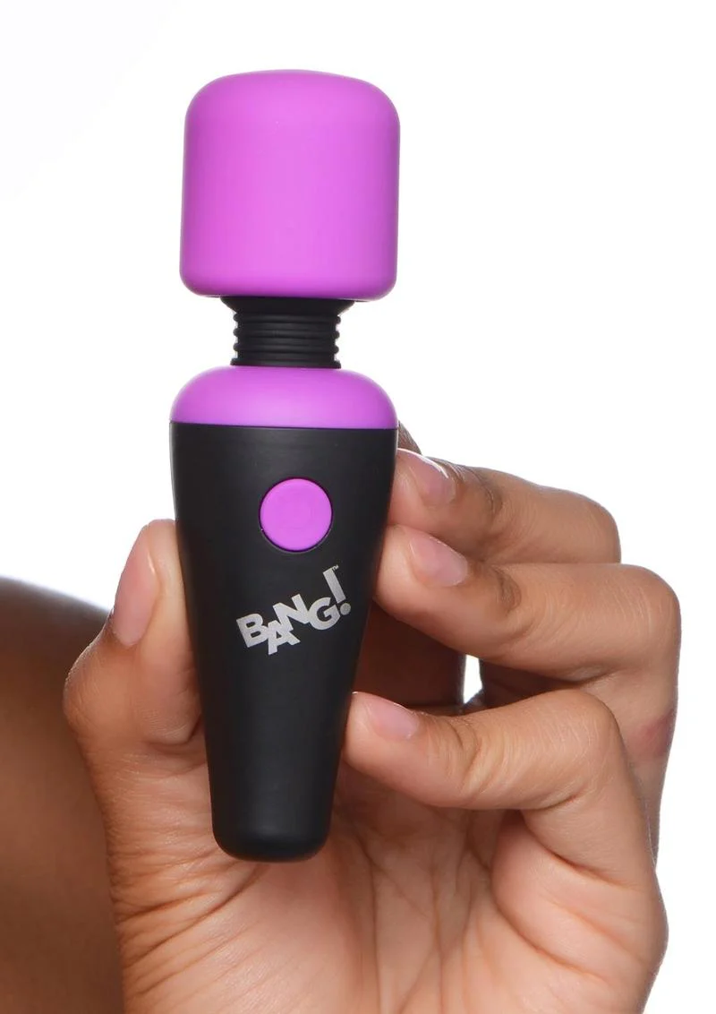 Bang! 10x Vibrating Mini Rechargeable Silicone Wand Massager - Image 12