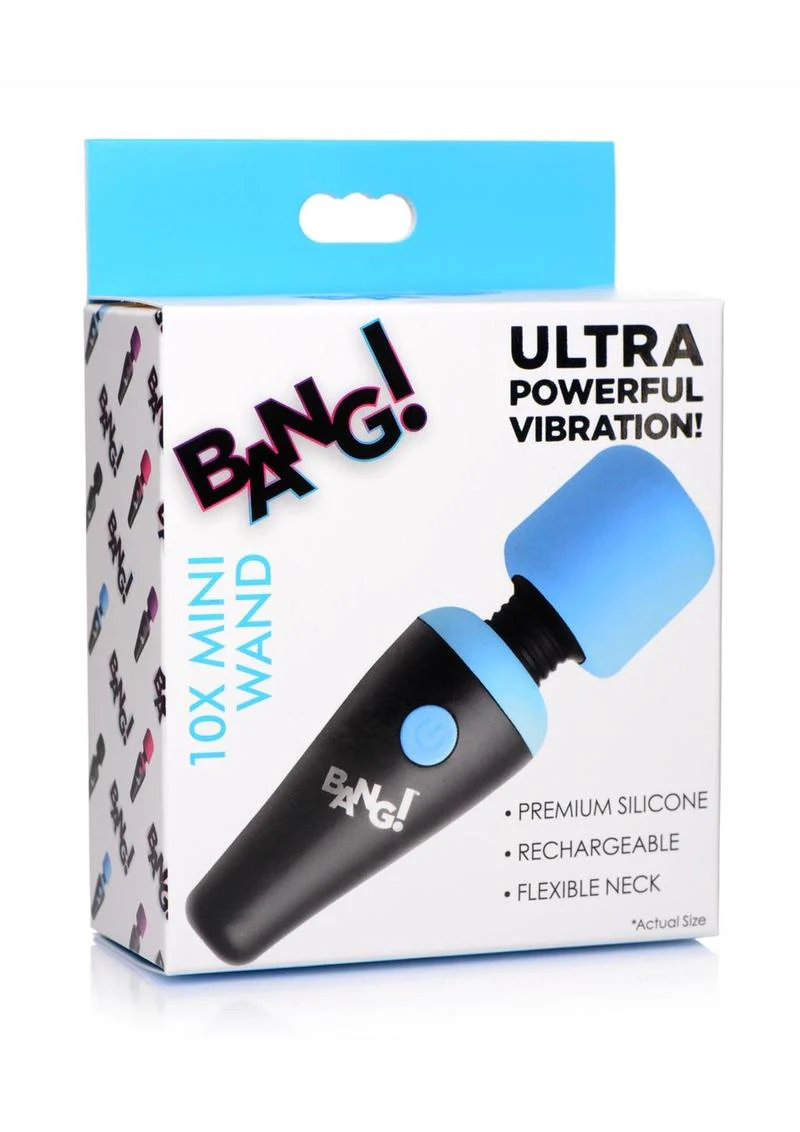 Bang! 10x Vibrating Mini Rechargeable Silicone Wand Massager - Image 4