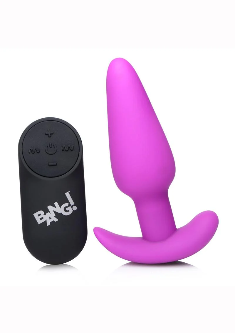 Bang! 21x Vibrating Silicone Rechargeable Butt Plug with Remote Control - Image 4