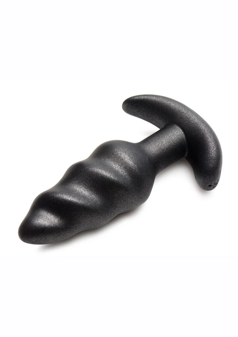 Bang 25x Rechargeable Silicone Swirl Anal Plug with Remote Control - Image 3