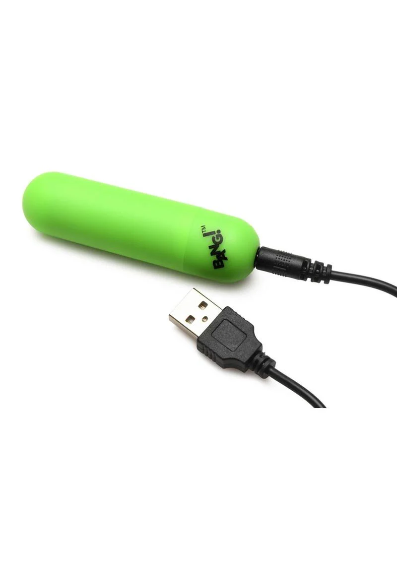 Bang! 28x Glow In The Dark Rechargeable Silicone Cock Ring with Remote - Image 3