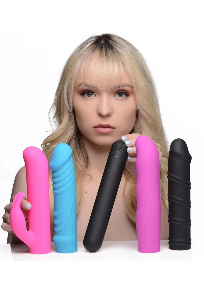 Bang! 4-In-1 XL Silicone Rechargeable Bullet Vibrator and Sleeve Kit - Image 3