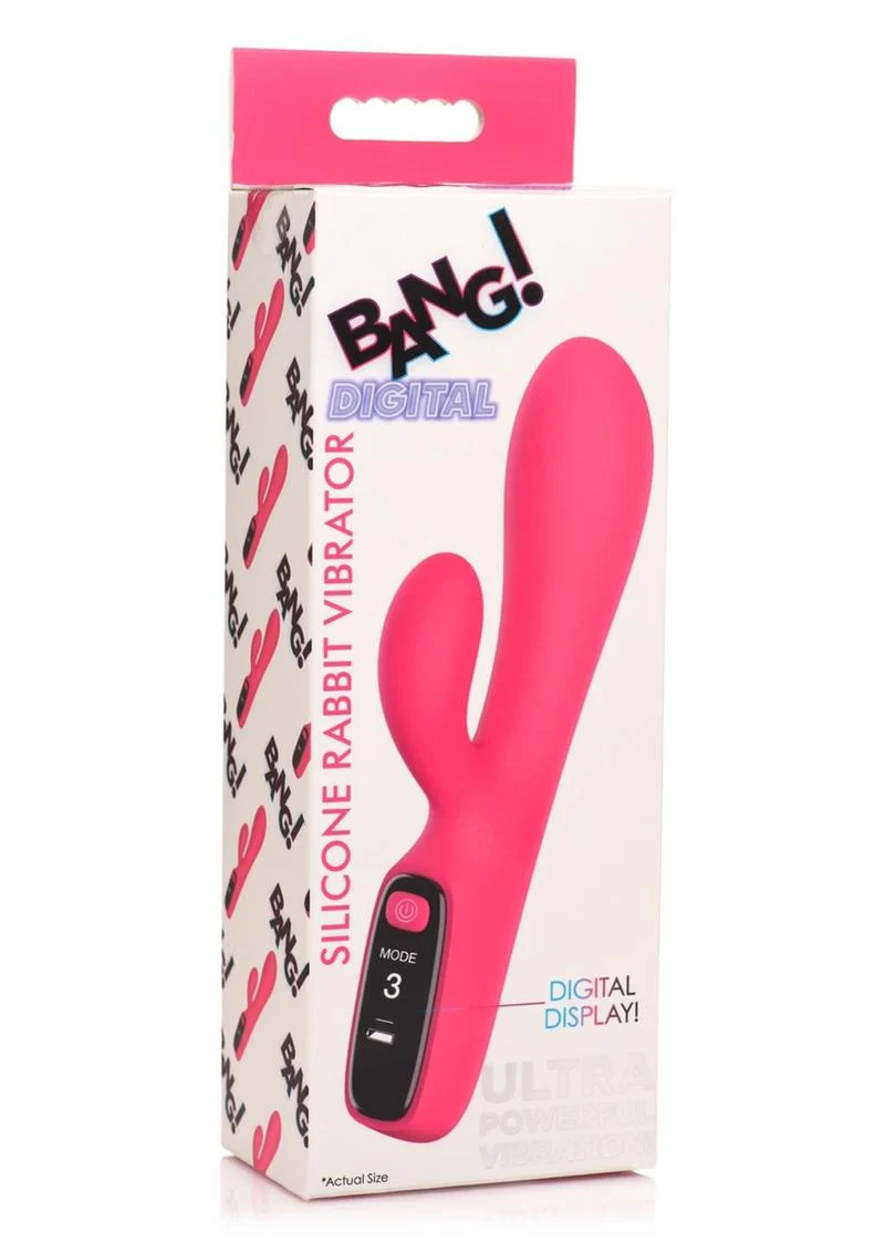 Bang! Digital Rechargeable Silicone Rabbit Vibrator - Image 2