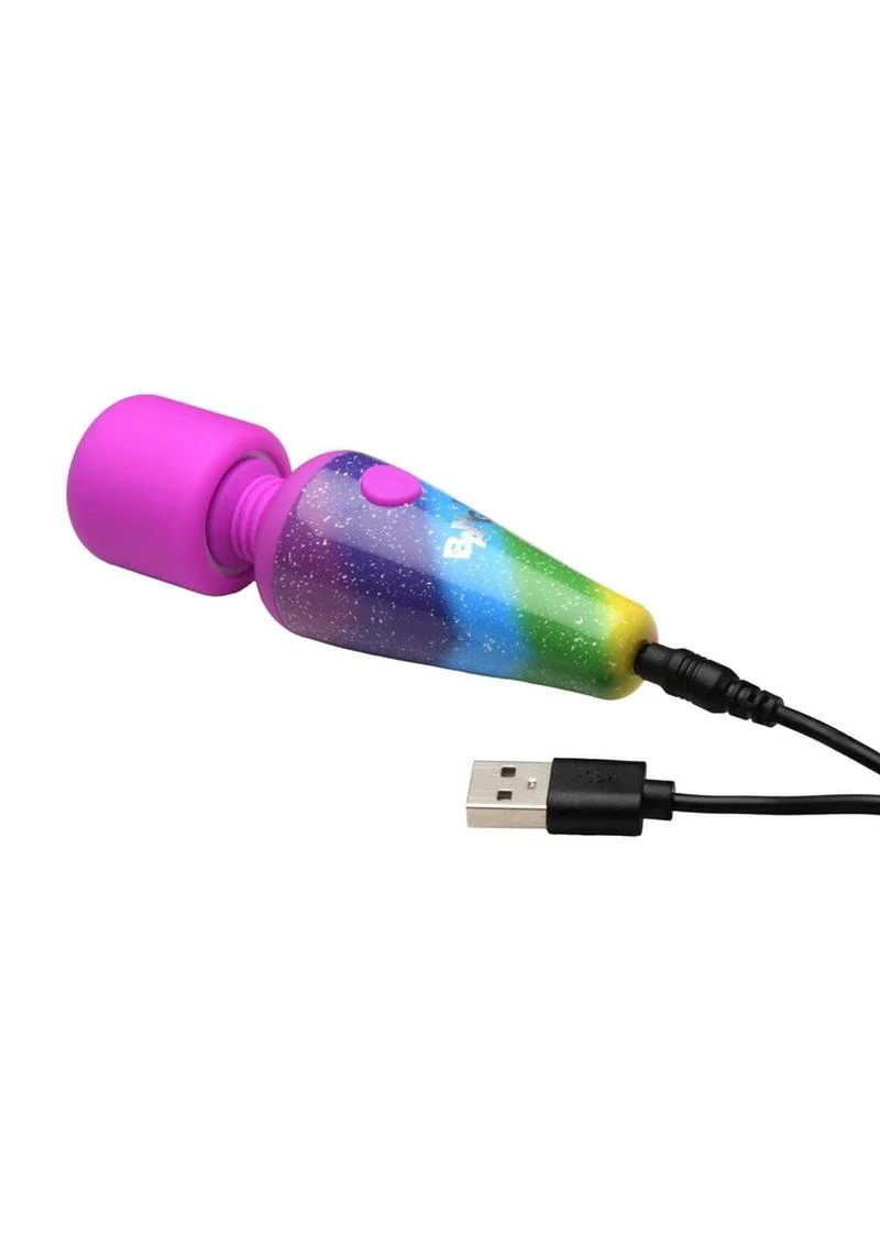 Bang! Rainbow Mini Wand Rechargeable Silicone Vibrator - Image 4