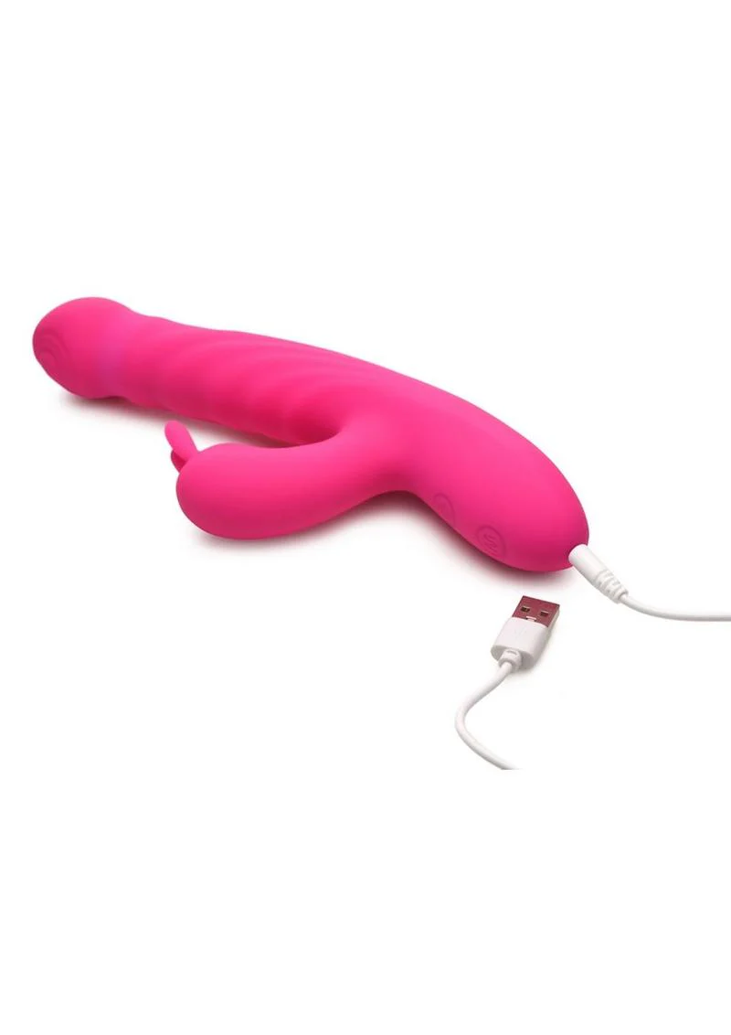 Bang! Thrusting and Vibrating Rechargeable Silicone Rabbit Vibrator - Image 3