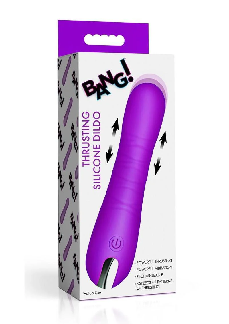 Bang! Thrusting Rechargeable Silicone Vibrator - Image 6