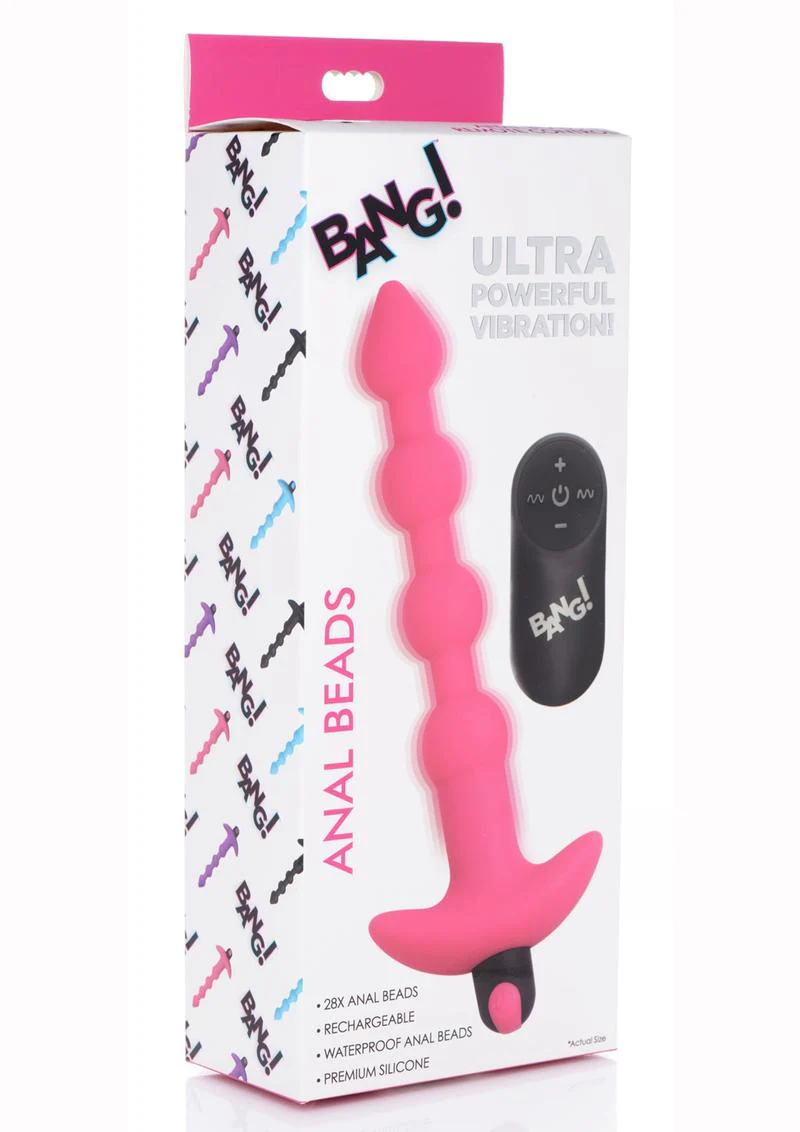 Bang! Vibrating Silicone Rechargeable Anal Beads with Remote Control - Image 11