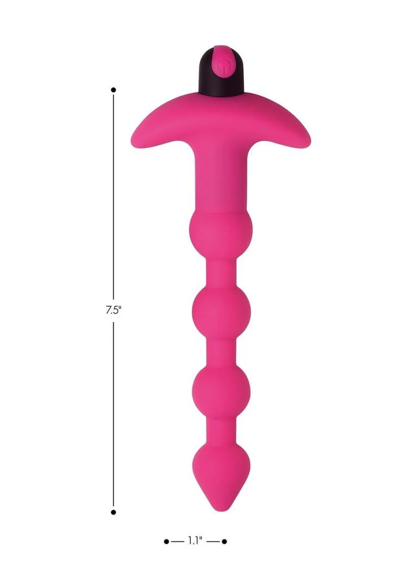 Bang! Vibrating Silicone Rechargeable Anal Beads with Remote Control - Image 13