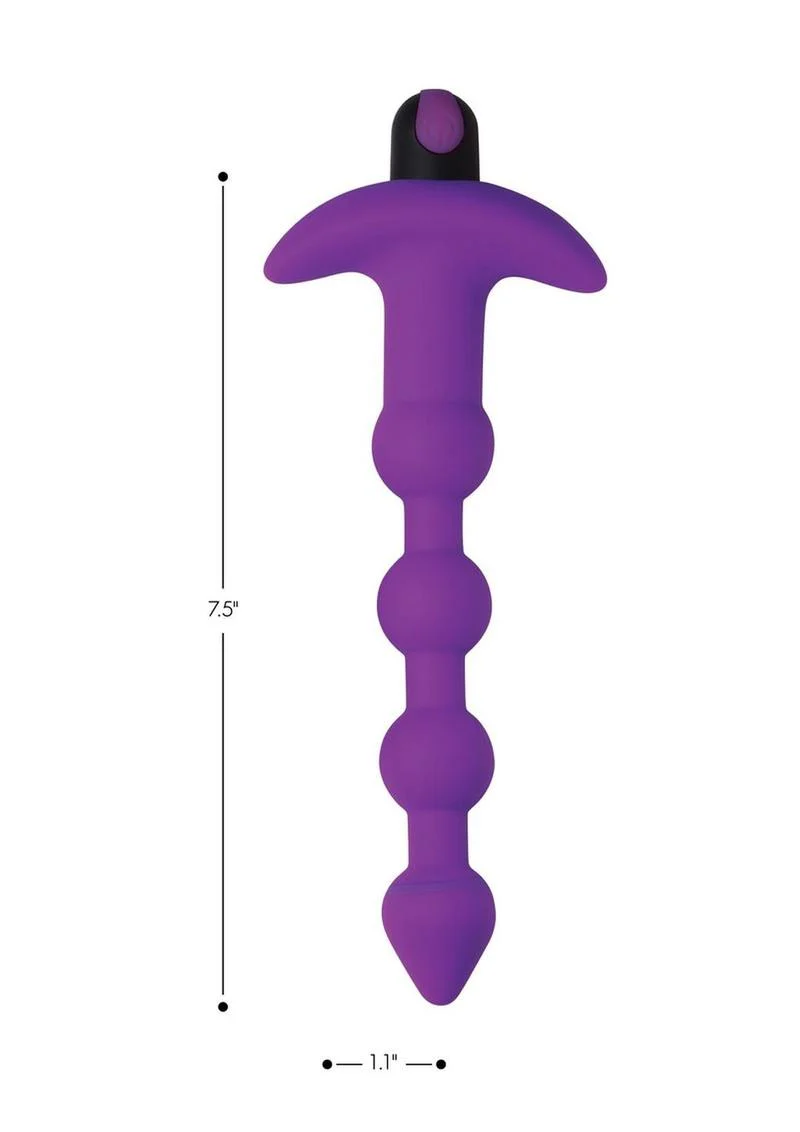 Bang! Vibrating Silicone Rechargeable Anal Beads with Remote Control - Image 16