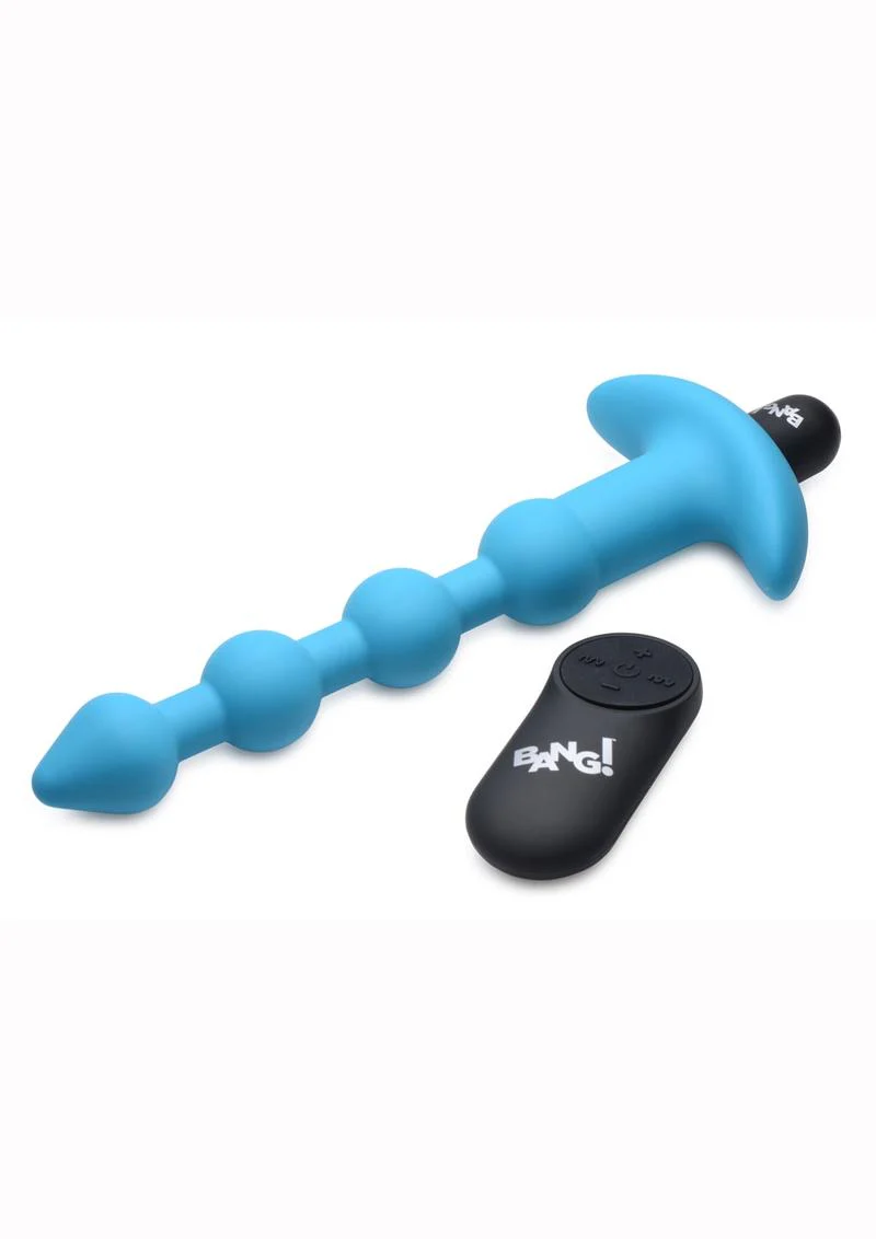 Bang! Vibrating Silicone Rechargeable Anal Beads with Remote Control - Image 2
