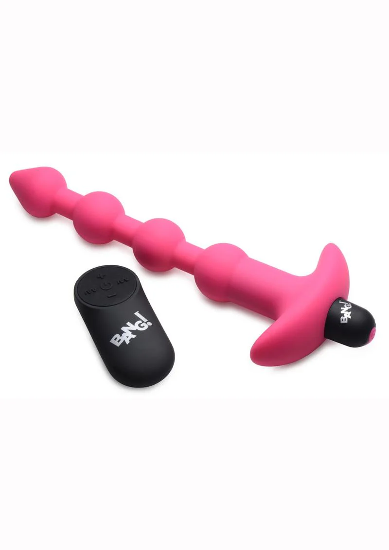 Bang! Vibrating Silicone Rechargeable Anal Beads with Remote Control - Image 3