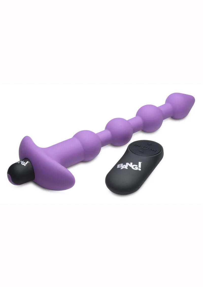 Bang! Vibrating Silicone Rechargeable Anal Beads with Remote Control - Image 4