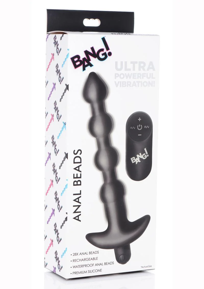Bang! Vibrating Silicone Rechargeable Anal Beads with Remote Control - Image 5