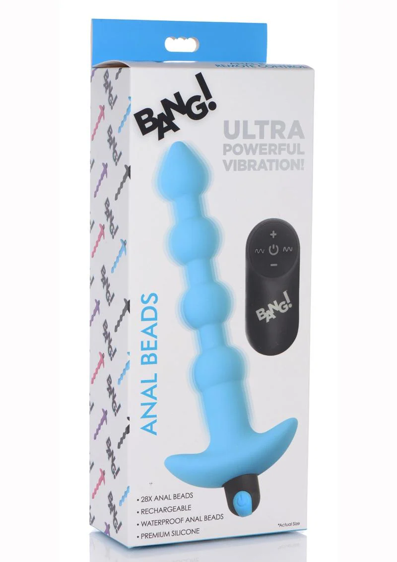 Bang! Vibrating Silicone Rechargeable Anal Beads with Remote Control - Image 8