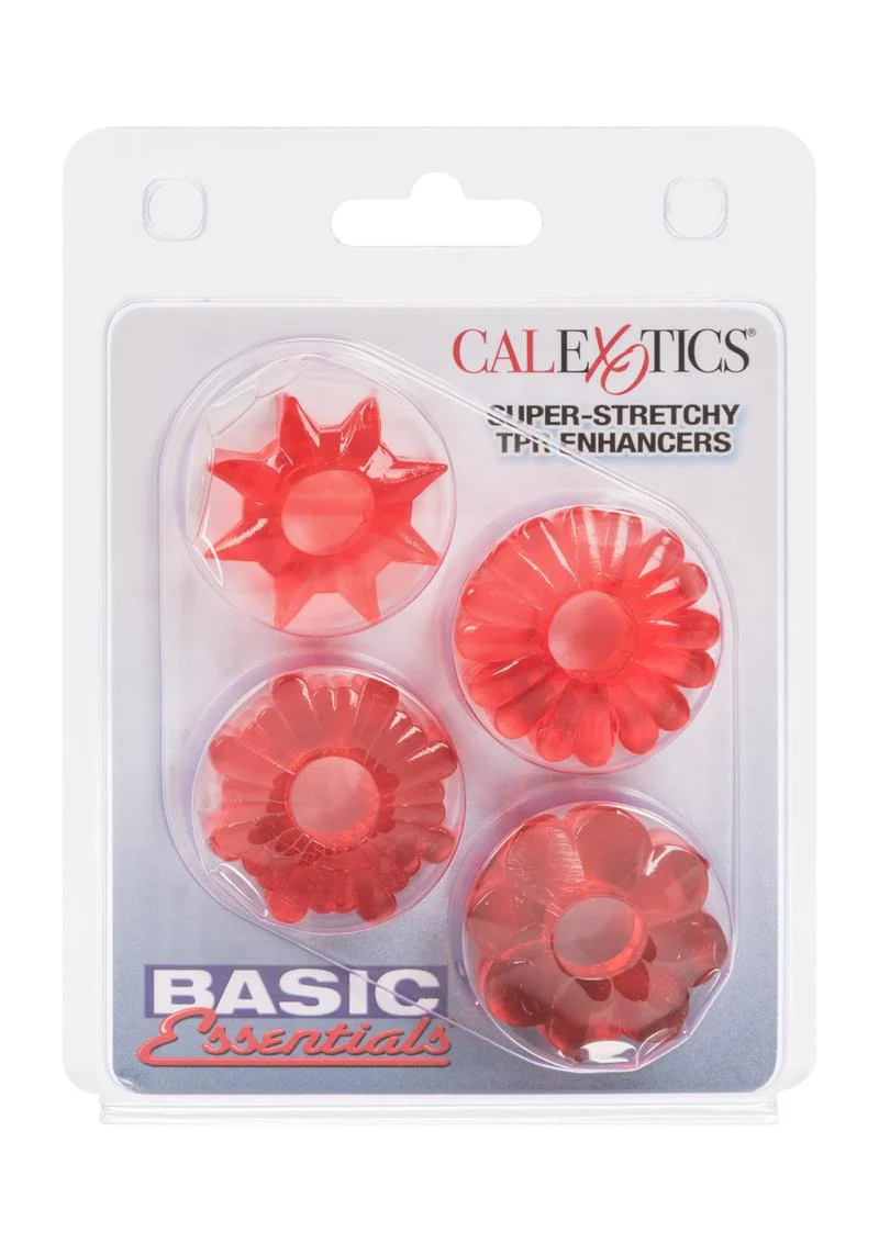 Basic Essentials Super Stretchy Enhancer Cock Rings - Image 3