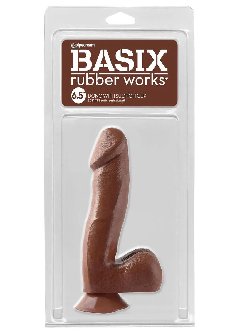 Basix Rubber Works 6.5in Dong with Suction Cup Waterproof - Image 6