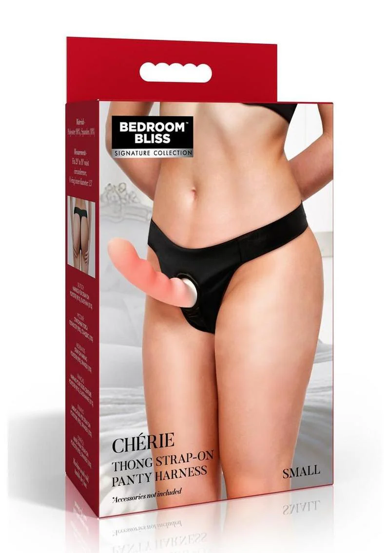 Bedroom Bliss Ch??rie Thong Strap-On Panty Harness - Image 10