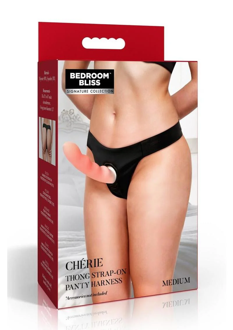 Bedroom Bliss Ch??rie Thong Strap-On Panty Harness - Image 7