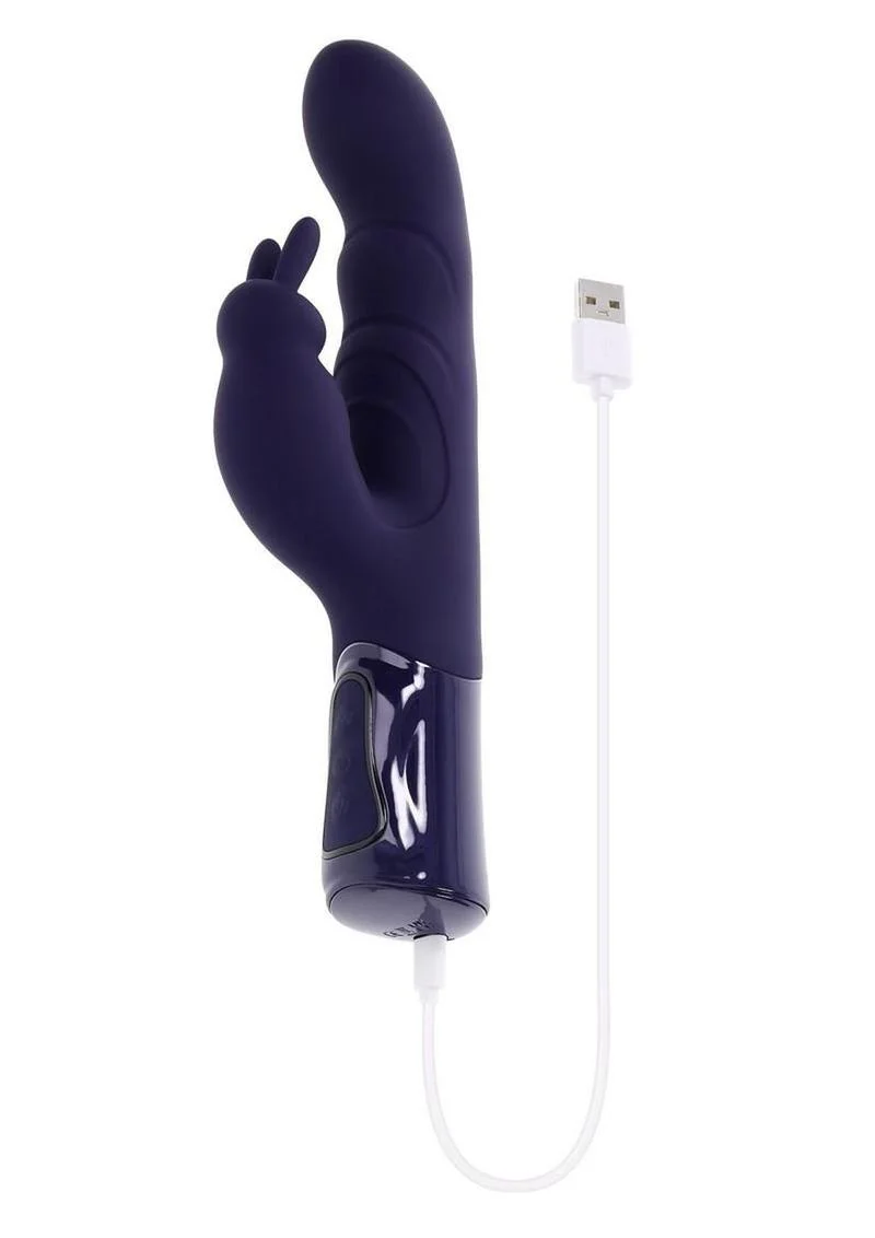 Big Deal Girthy Rechargeable Silicone Rabbit Vibrator - Image 4