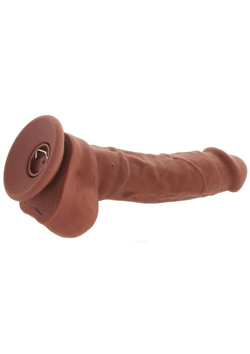 Big Shot Rechargeable Silicone Vibrating Squirting Dong with Balls - Image 4