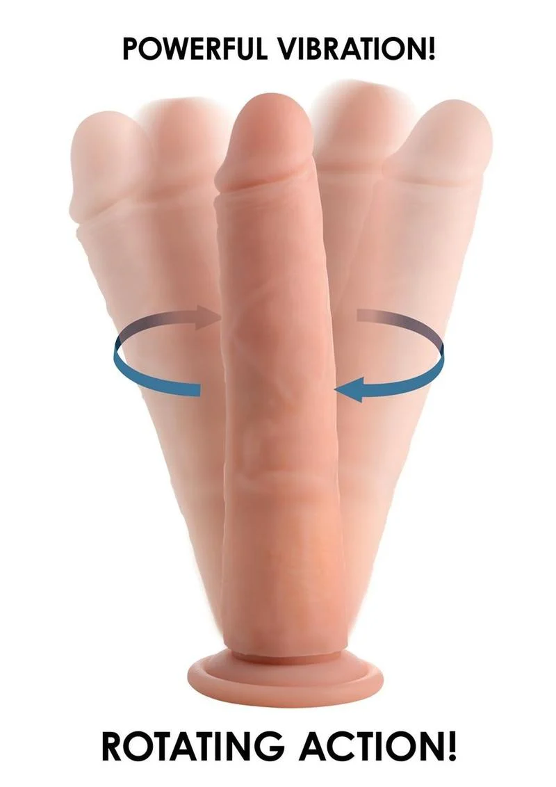 Big Shot Silicone Vibrating and Twirling Remote Control Rechargeable Dildo - Image 3