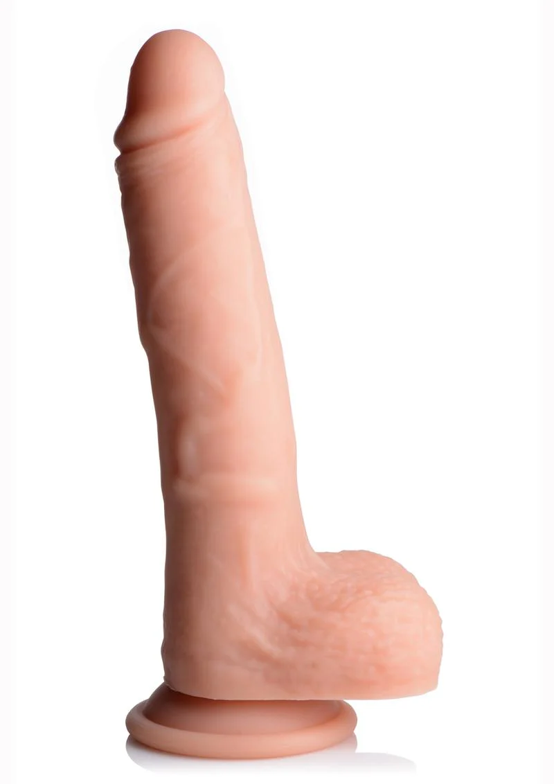 Big Shot Silicone Vibrating and Twirling Remote Control Rechargeable Dildo with Balls - Image 2