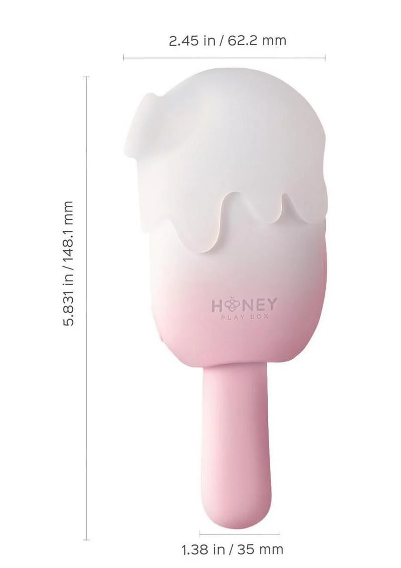 Bite Me Sucking Tapping and Vibrating Silicone Rechargeable Cream Pop Stimulator - Image 6
